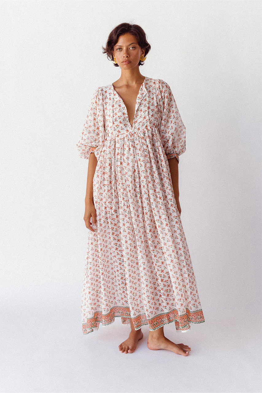 Kyra Maxi Dress ~ Coral - Image 9