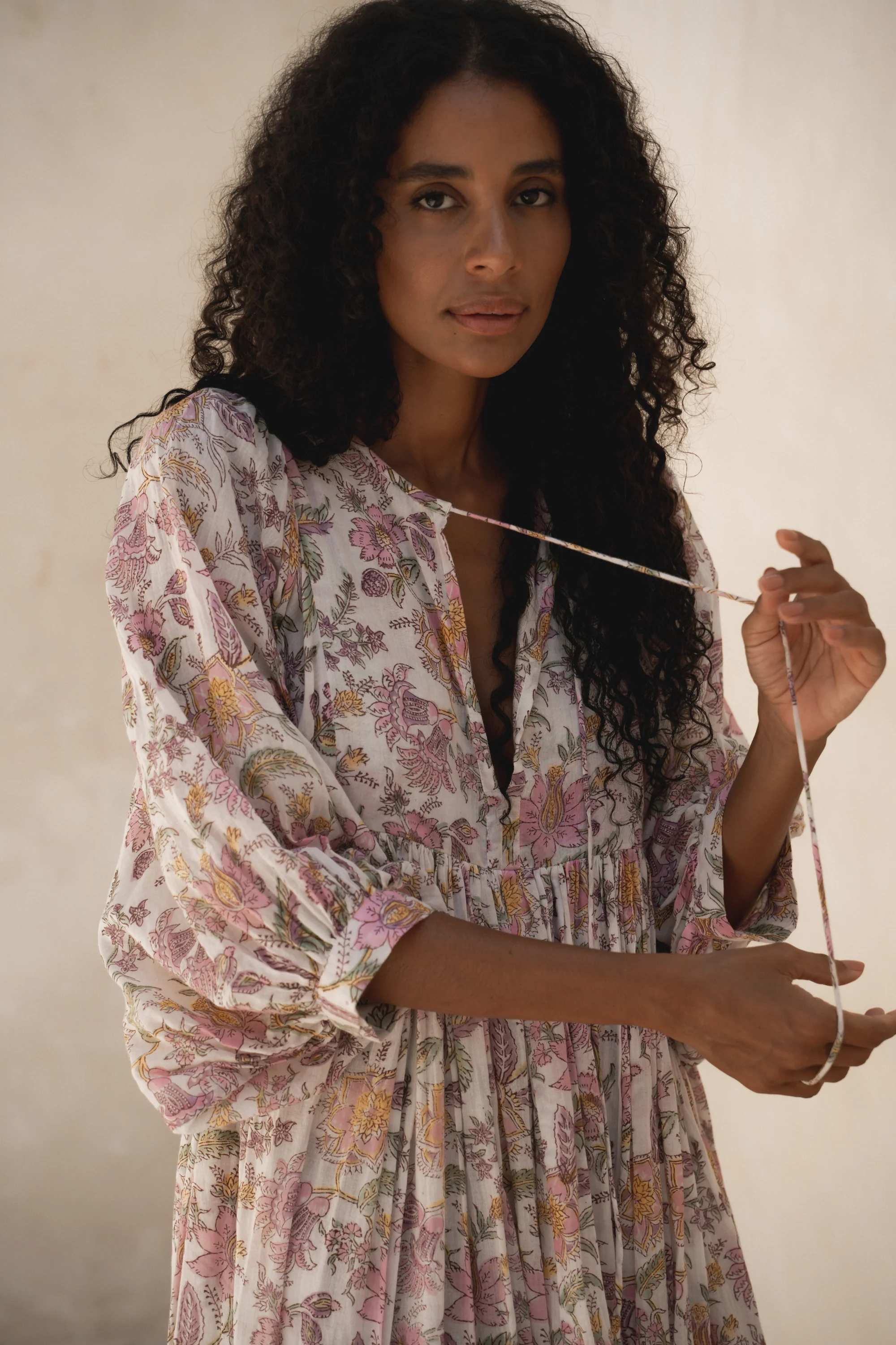 Kyra Maxi Dress ~ Fuchsia Bloom - Image 3