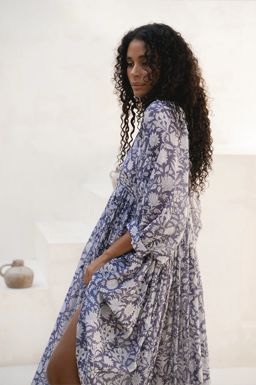 Kyra Midi Dress ~ Blue Iris - Image 5