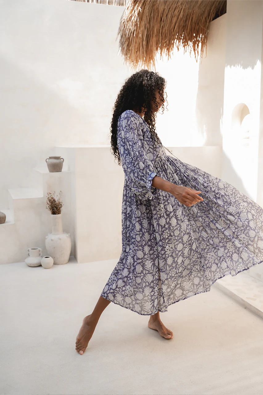 Kyra Midi Dress ~ Blue Iris - Image 6