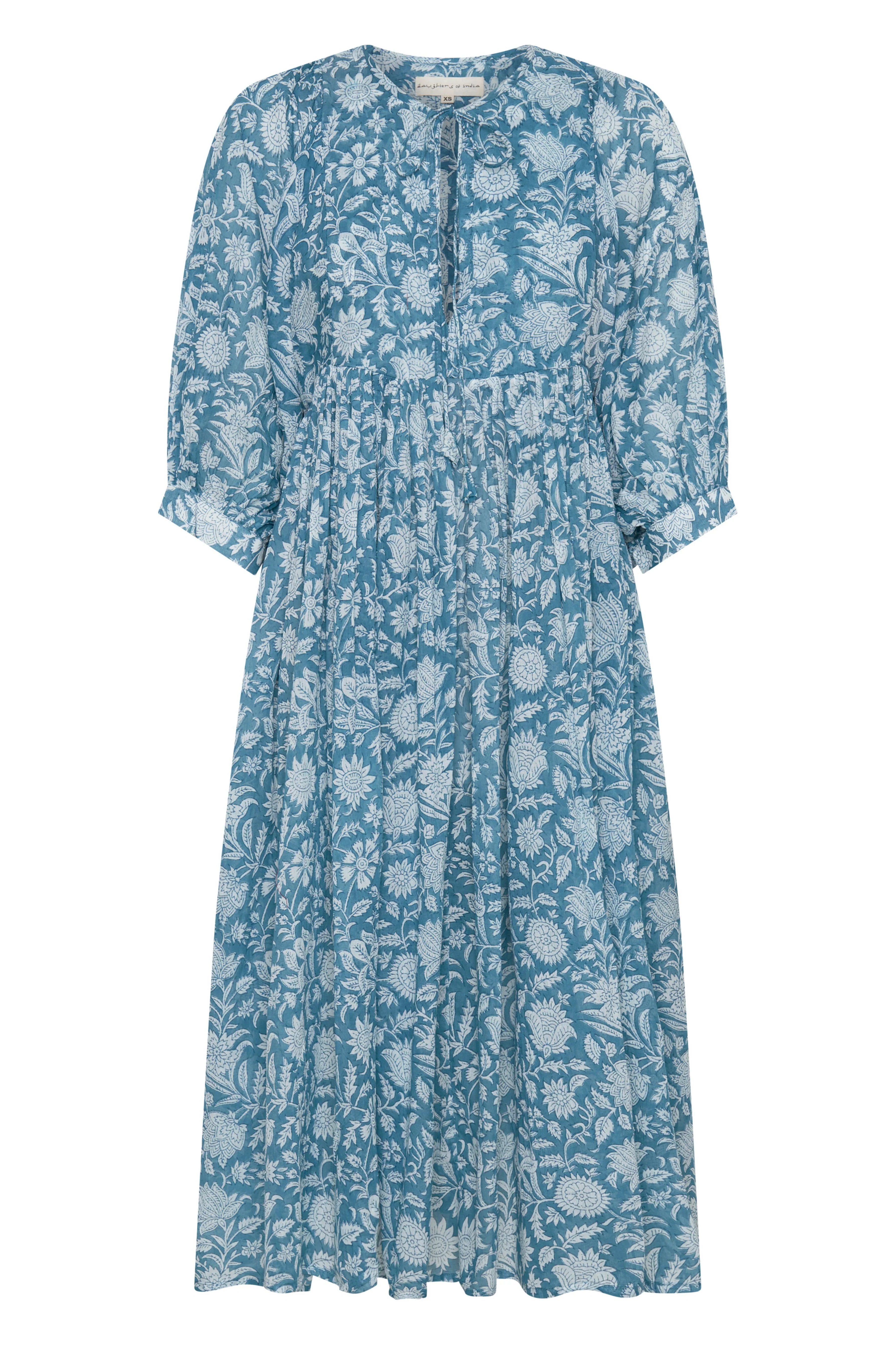 Kyra Midi Dress ~ Ocean Blue - Image 3