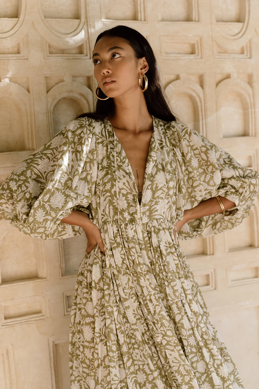 Kyra Midi Dress ~ Olive - Image 7