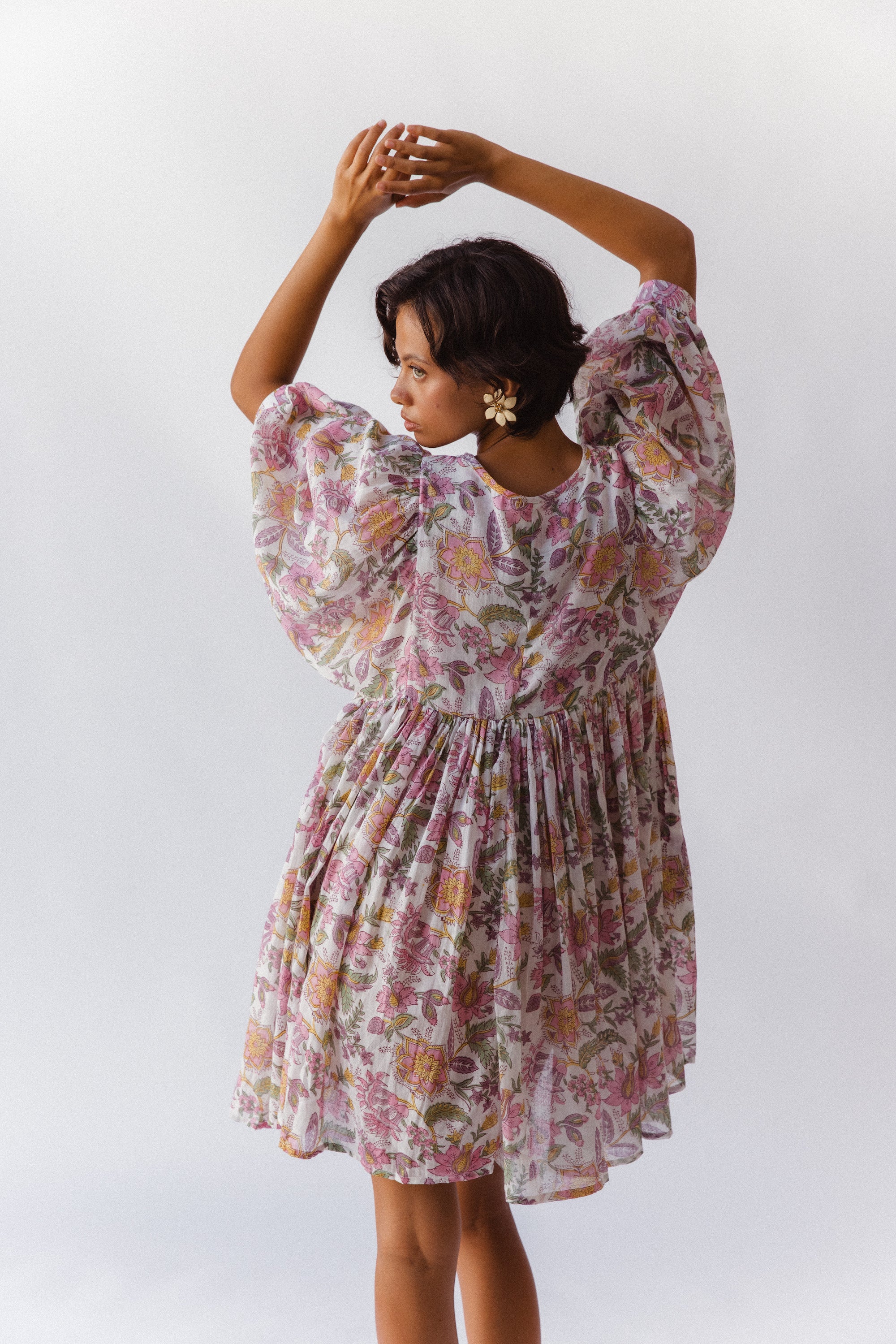 Kyra Mini Dress ~ Fuchsia Bloom - Image 11