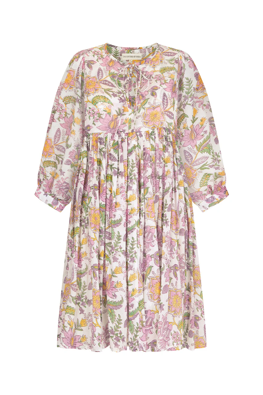 Kyra Mini Dress ~ Fuchsia Bloom - Image 3