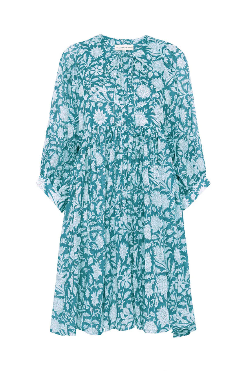 Kyra Mini Dress ~ Ocean Blue - Image 3