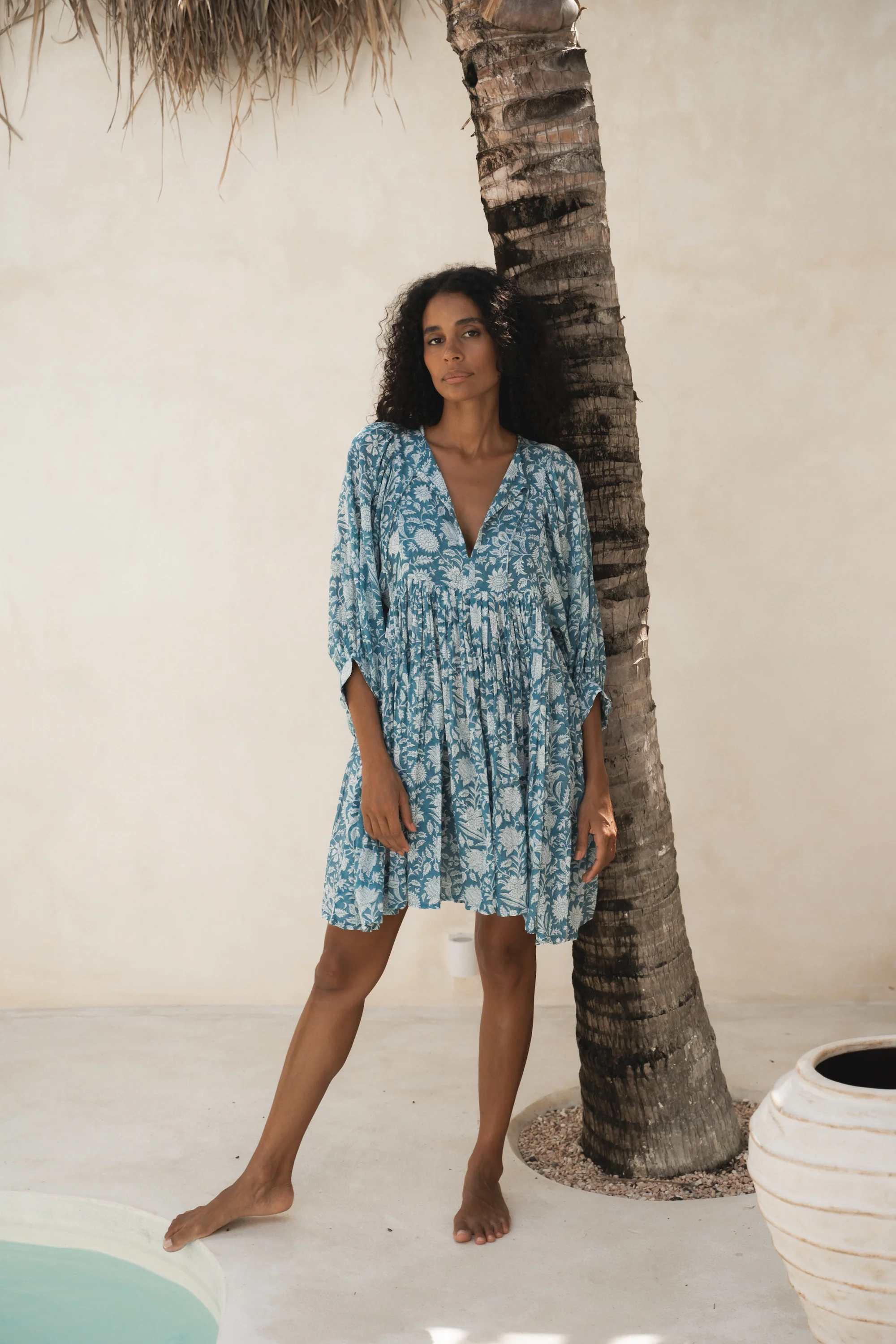 Kyra Mini Dress ~ Ocean Blue - Image 4