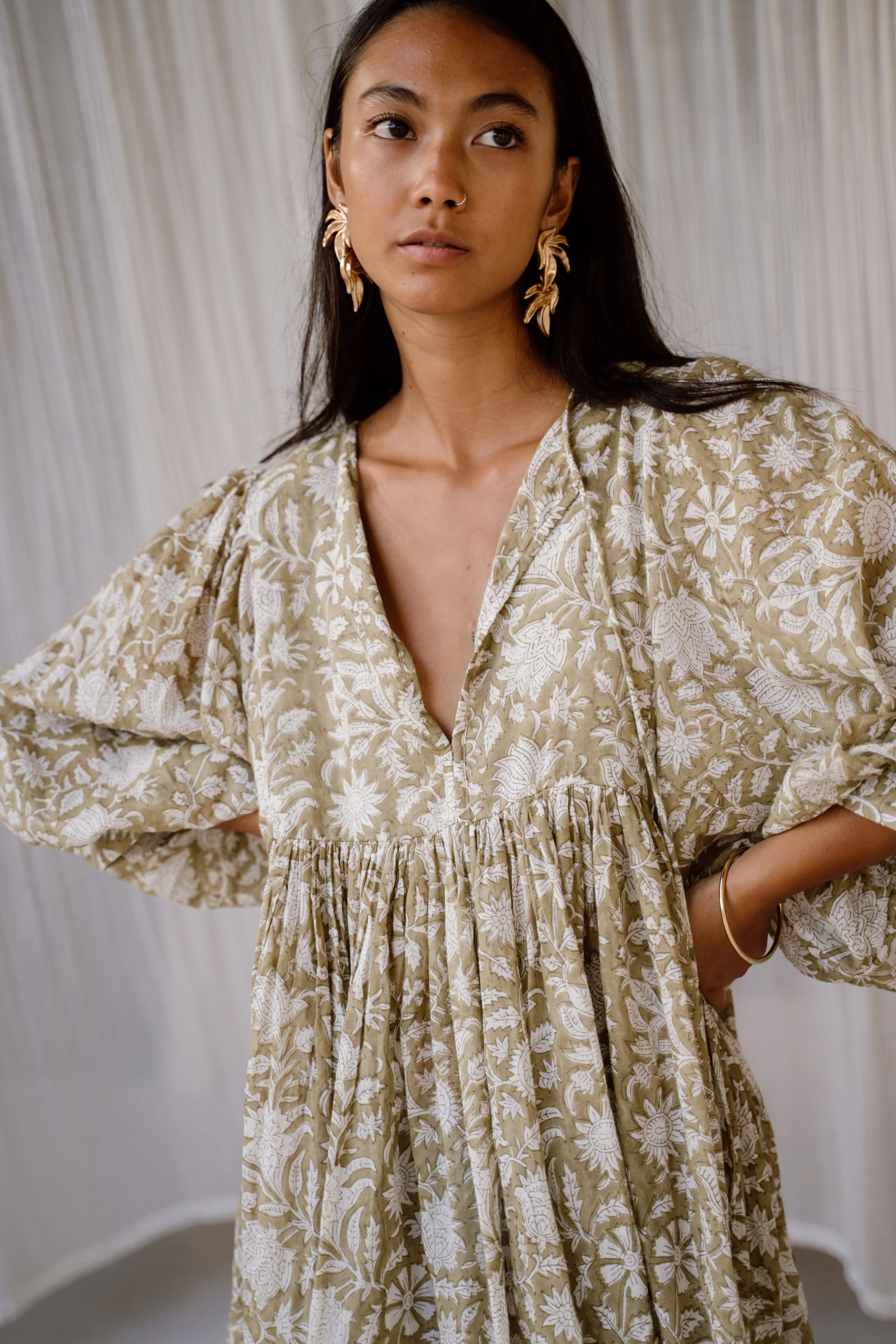 Kyra Mini Dress ~ Olive - Image 4