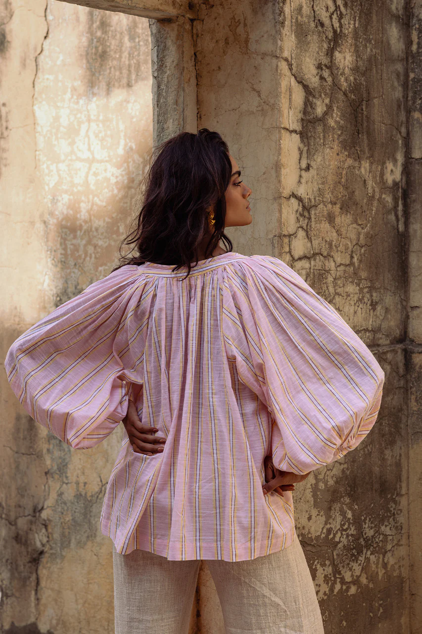 Poet Blouse ~ Pink Sorbet - Image 12