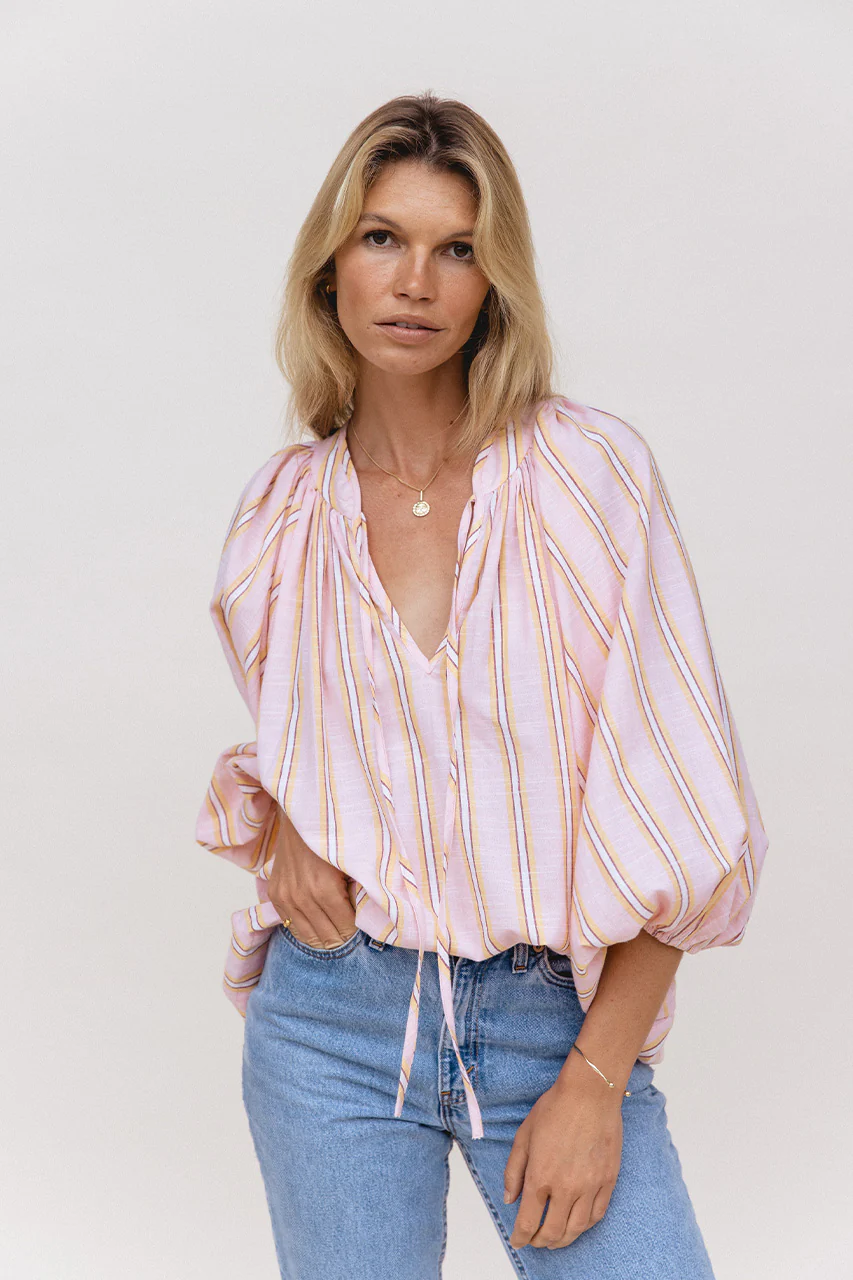 Poet Blouse ~ Pink Sorbet - Image 5