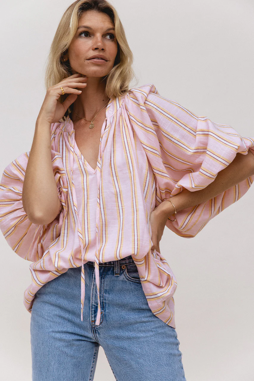 Poet Blouse ~ Pink Sorbet - Image 7