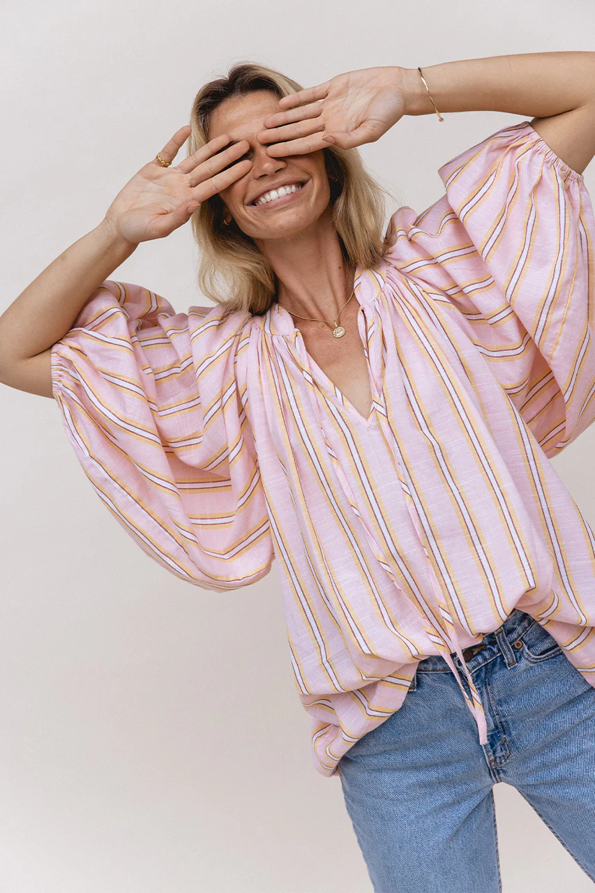 Poet Blouse ~ Pink Sorbet - Image 8