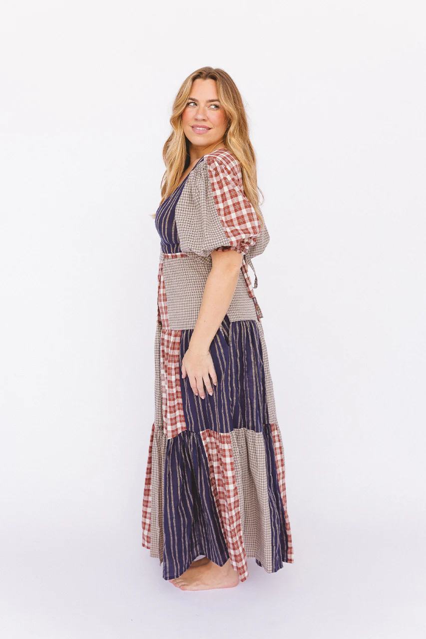 Poet Patchwork Dress - Image 5