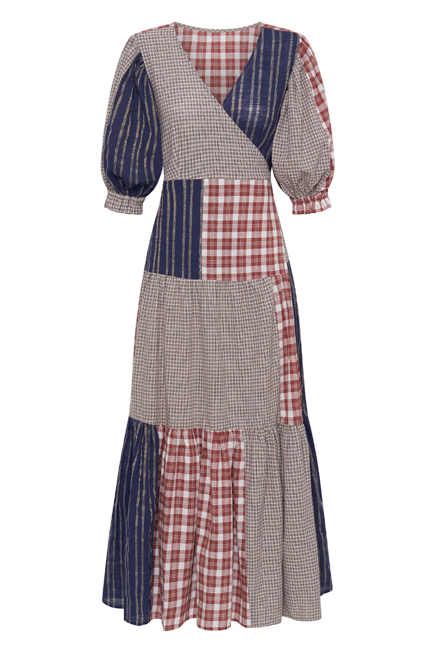 Poet Patchwork Dress - Image 7