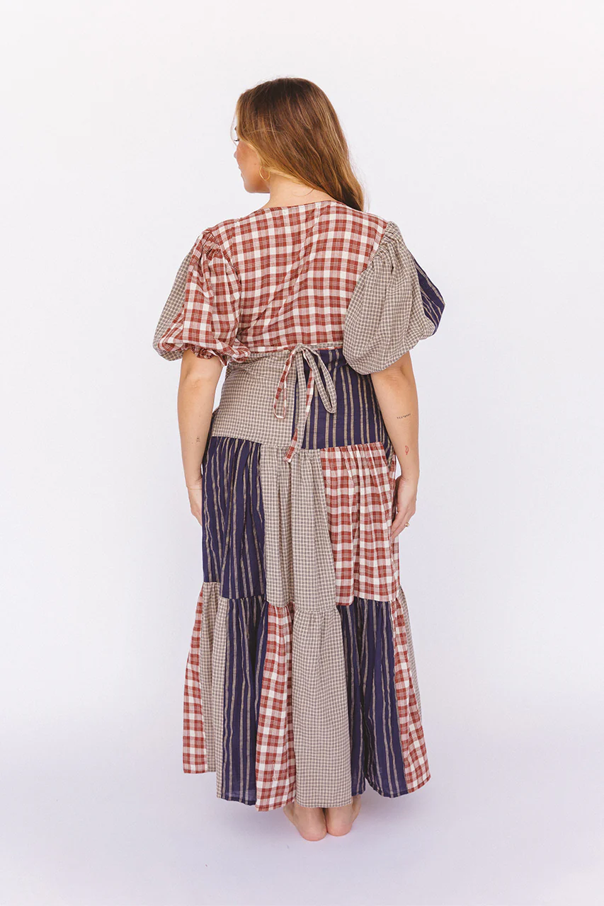 Poet Patchwork Dress - Image 8