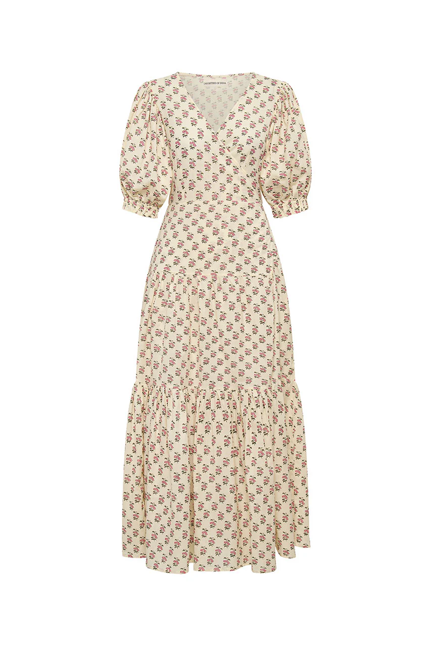 Zuri Wrap Dress ~ Peony - Image 3