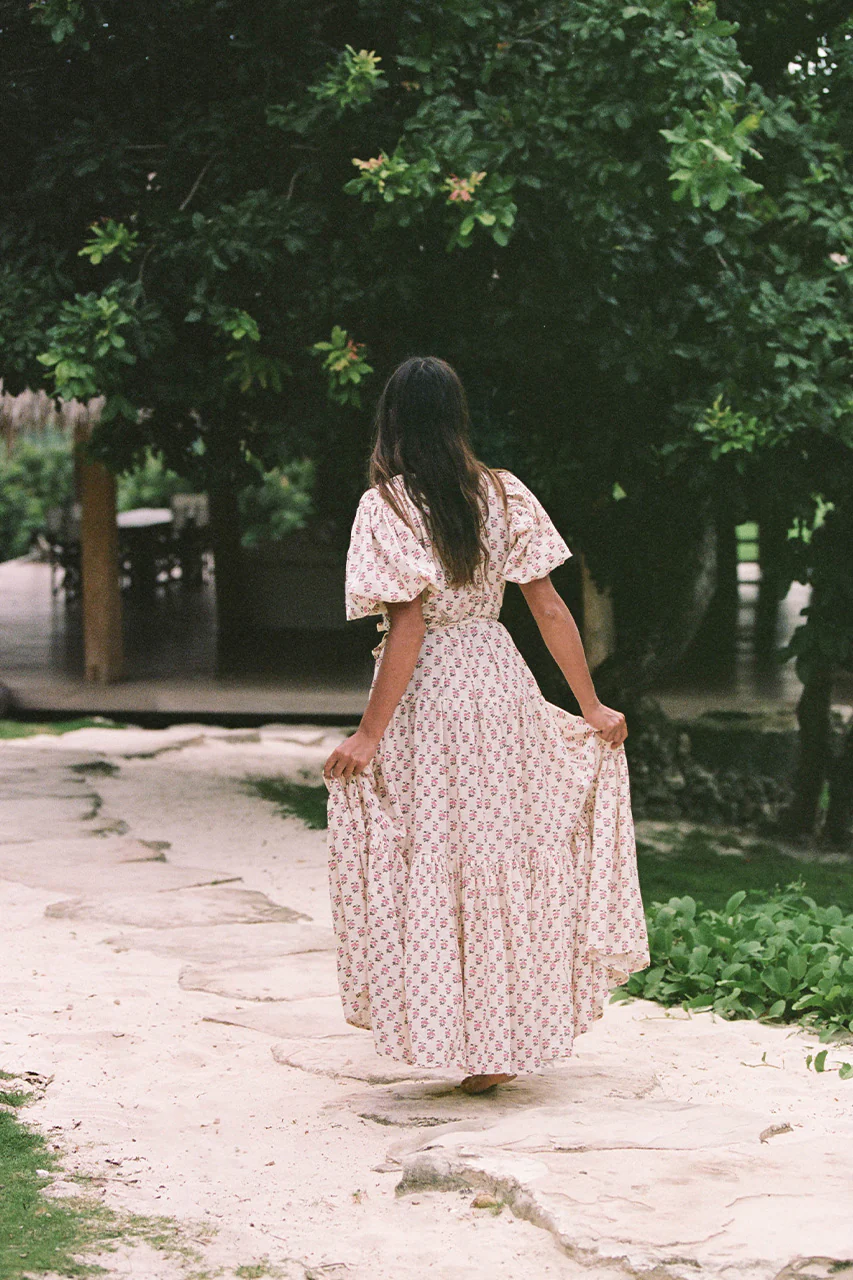 Zuri Wrap Dress ~ Peony - Image 4