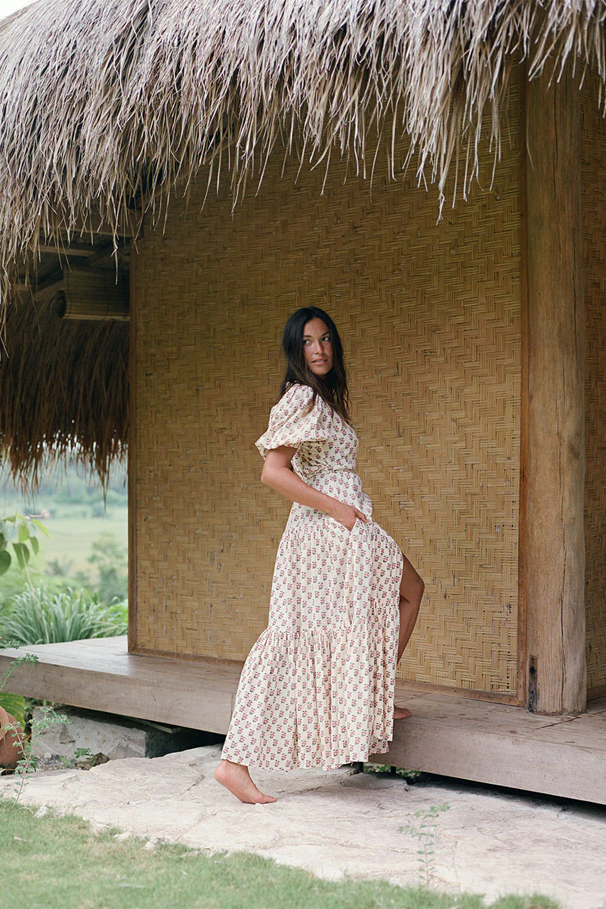 Zuri Wrap Dress ~ Peony - Image 8